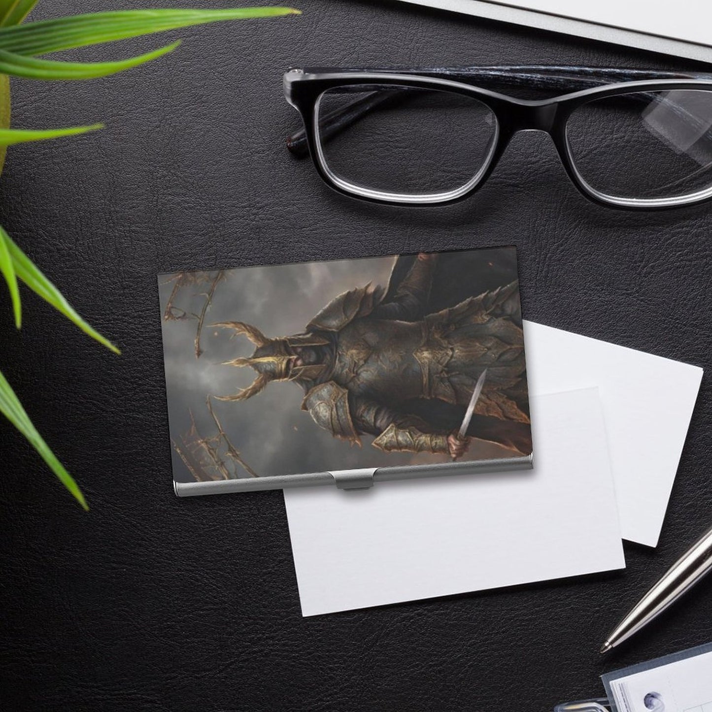 Dark Souls Business Card Holder - Gothic Gamer Gift