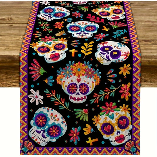 The Witchy Gypsy Day of the Dead Table Runner