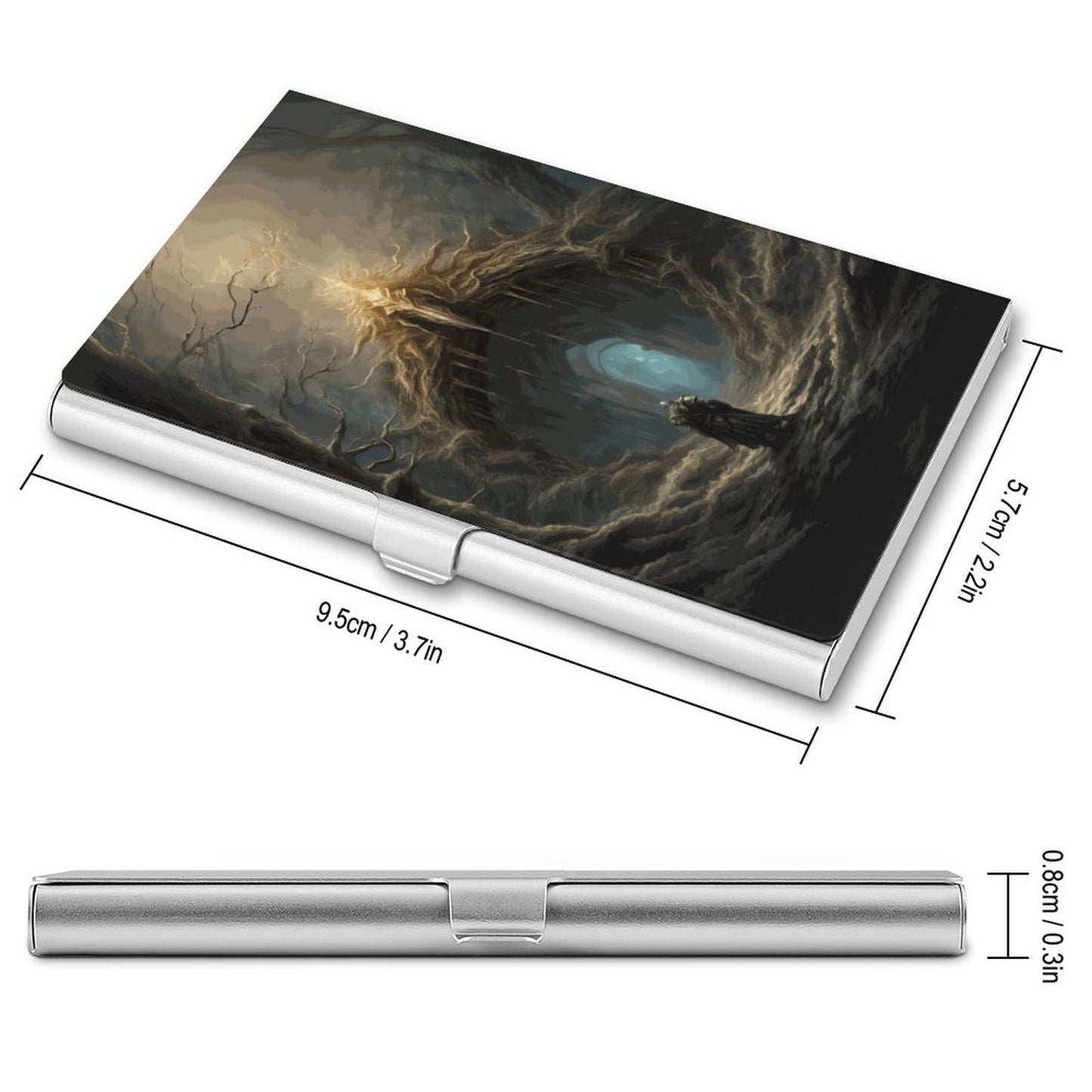 Elden Ring Warrior Business Card Holder:  Dark Souls Gothic Gamer Gift