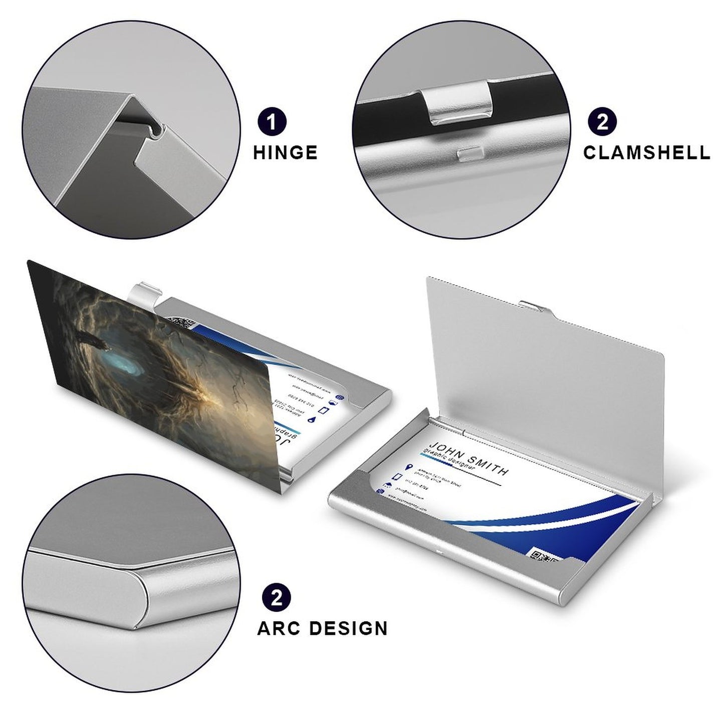 Elden Ring Warrior Business Card Holder:  Dark Souls Gothic Gamer Gift