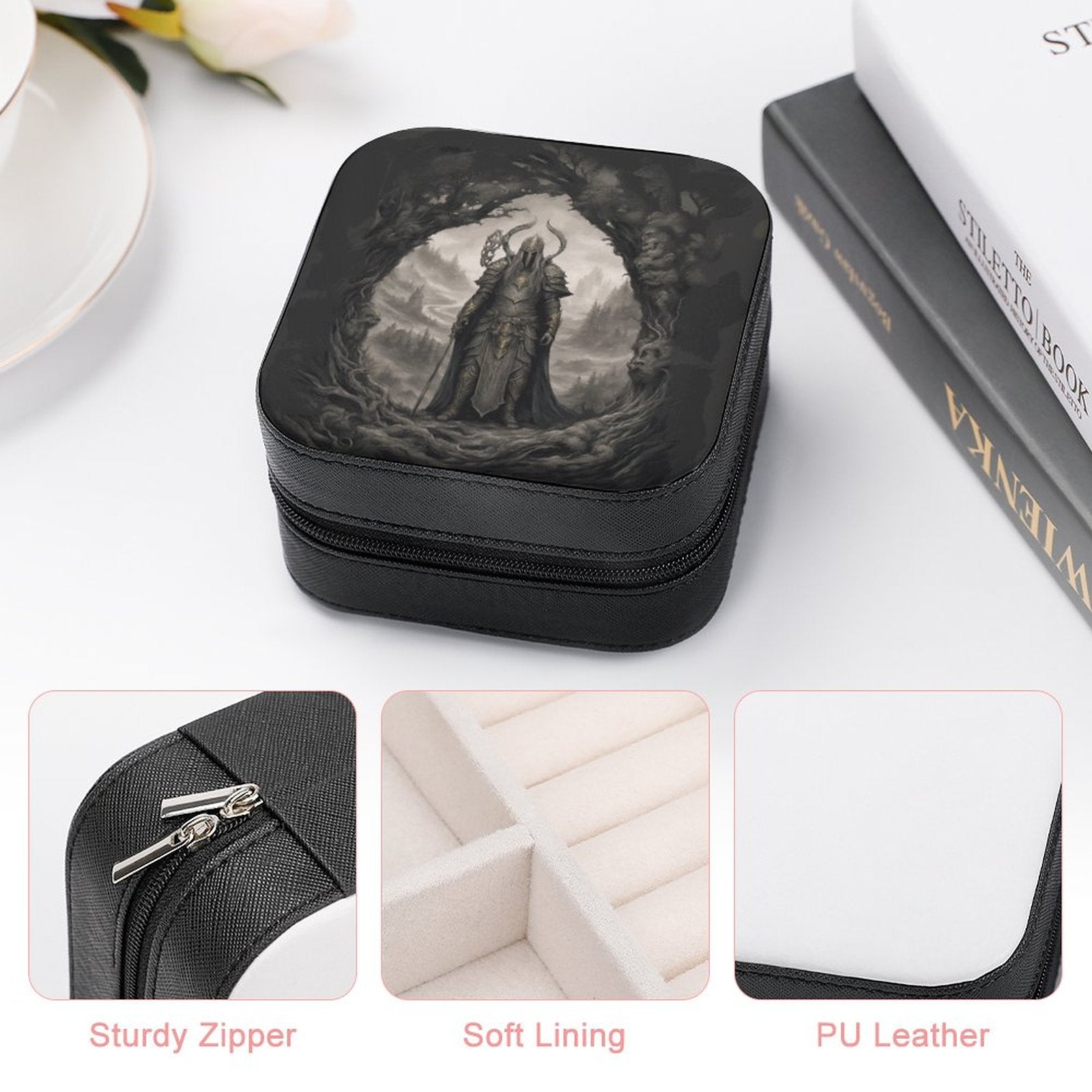 Elden Ring Warrior King Portable Stackers, Decorative Stash Keepsake Box 