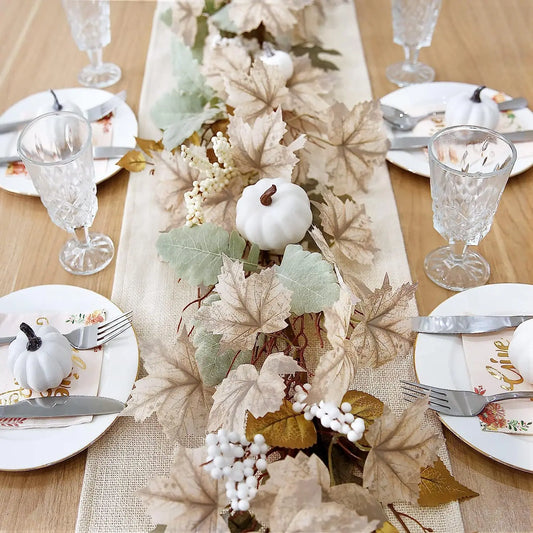The Witchy Gypsy Fall white pumpkin garland