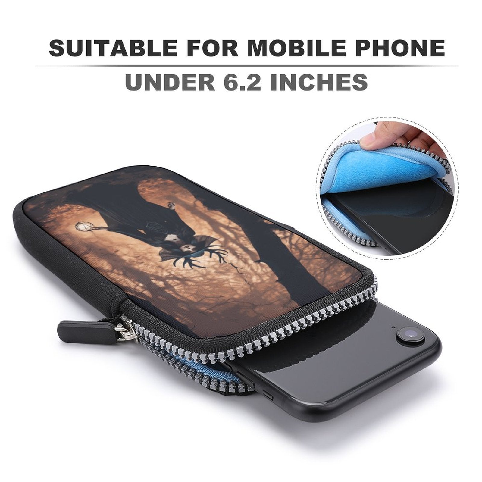 Forest Witch Cell Phone Crossbody Pouch, A Witchcore Accessory Phone Purse