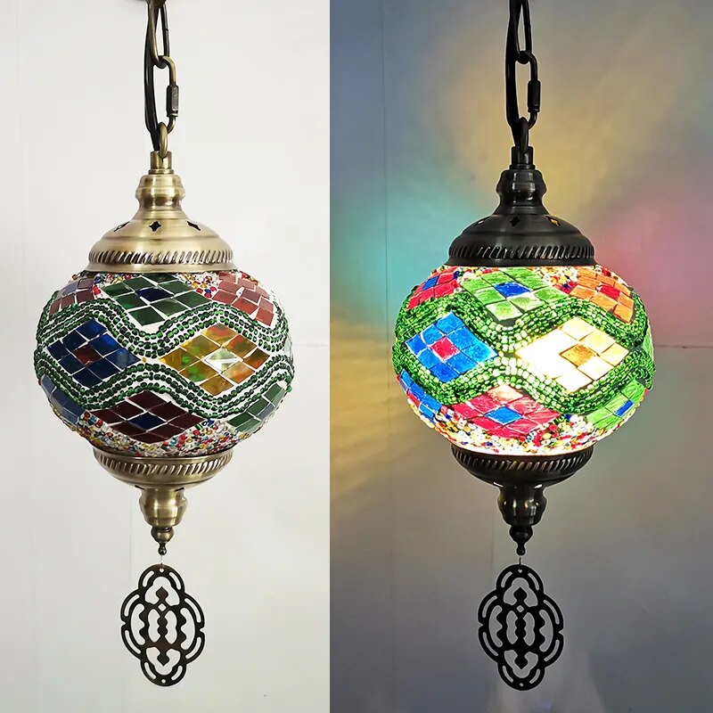 Mosaic Pendant Light Fixture - The Witchy Gypsy