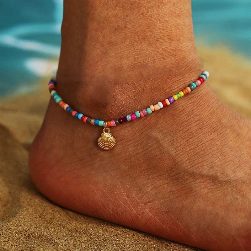 Bohemia Beads Ankle Bracelet, Body Jewelry - The Witchy Gypsy