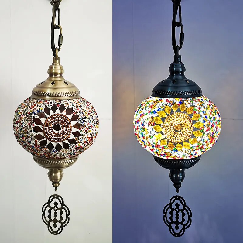 Mosaic Pendant Light Fixture - The Witchy Gypsy