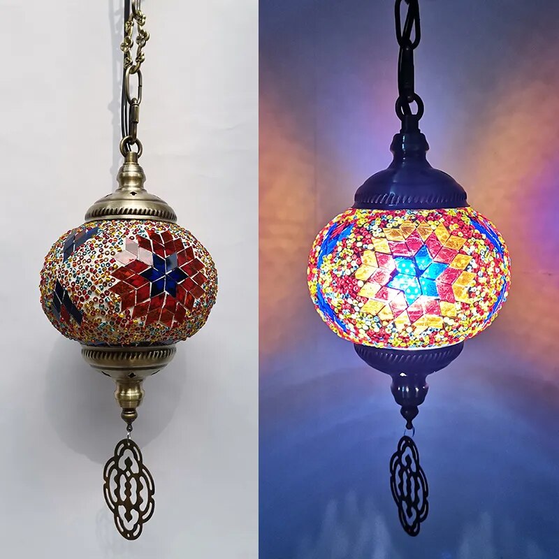 Mosaic Pendant Light Fixture - The Witchy Gypsy