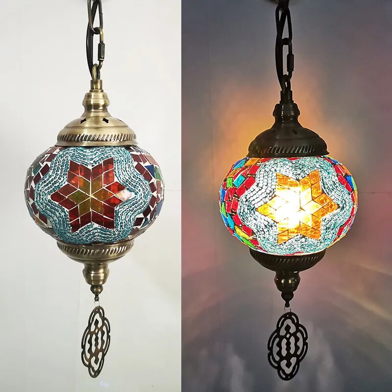 Mosaic Pendant Light Fixture - The Witchy Gypsy