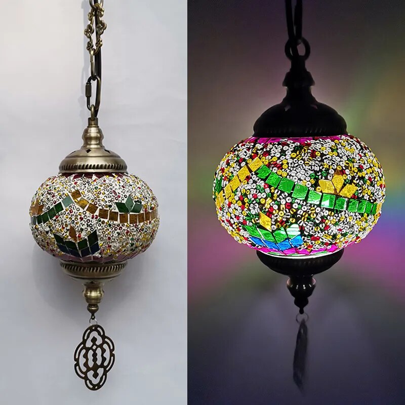 Mosaic Pendant Light Fixture - The Witchy Gypsy