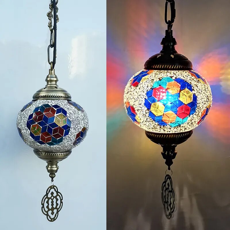 Mosaic Pendant Light Fixture - The Witchy Gypsy