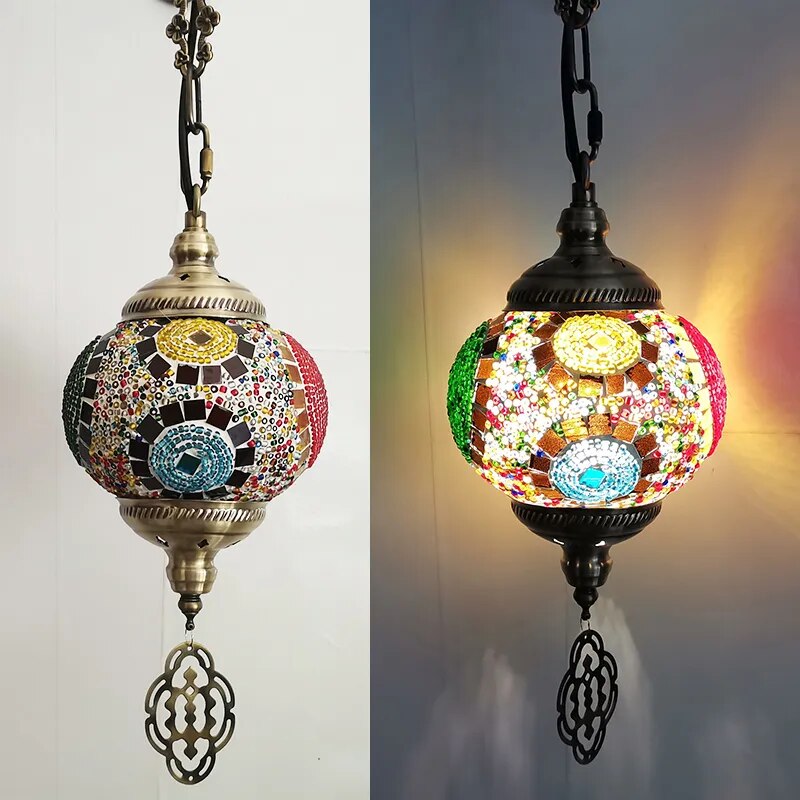 Mosaic Pendant Light Fixture - The Witchy Gypsy