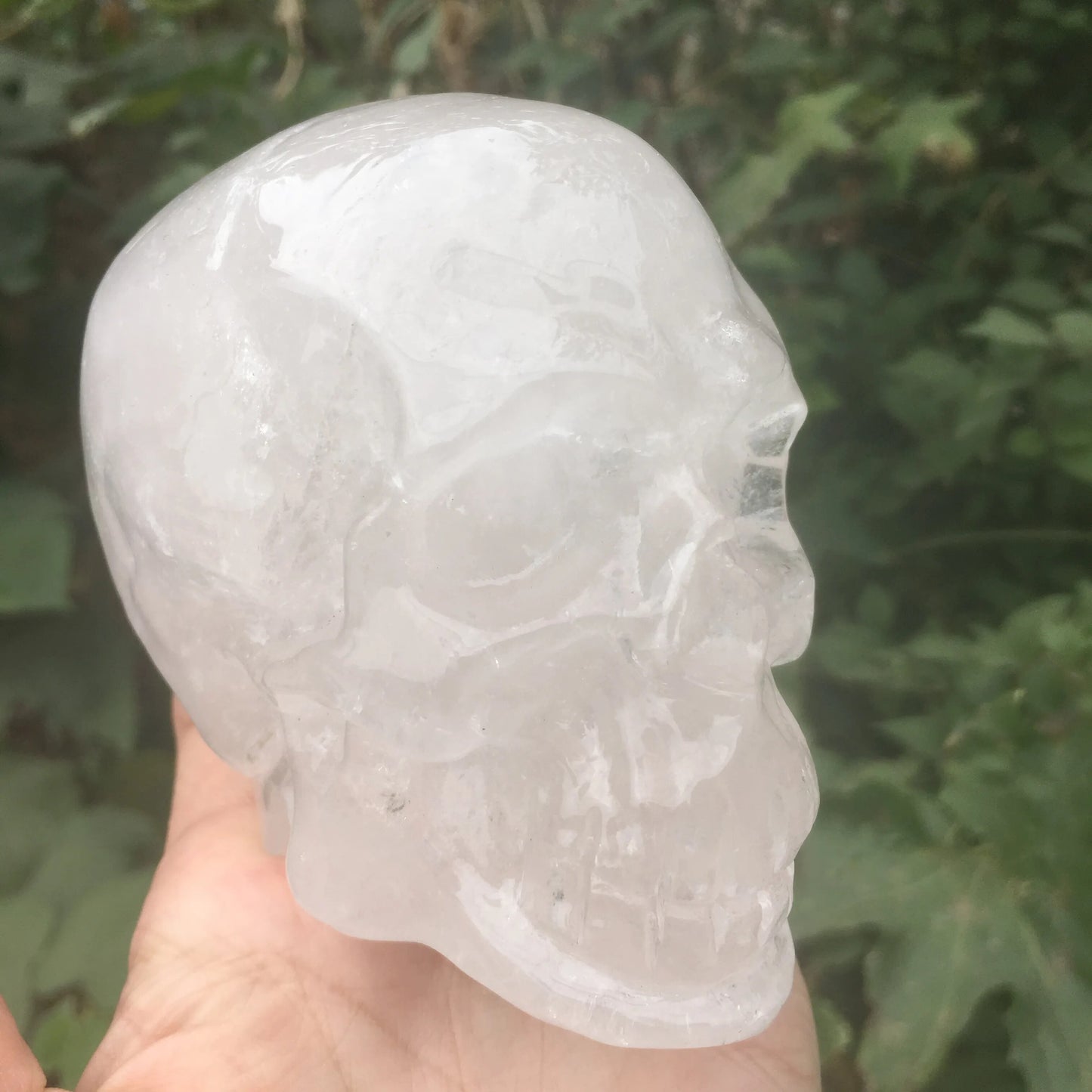 Crystal Stones, Natural white crystal skulls- The Witchy Gypsy