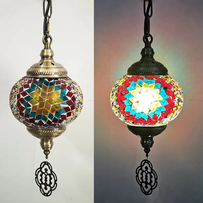 Mosaic Pendant Light Fixture - The Witchy Gypsy