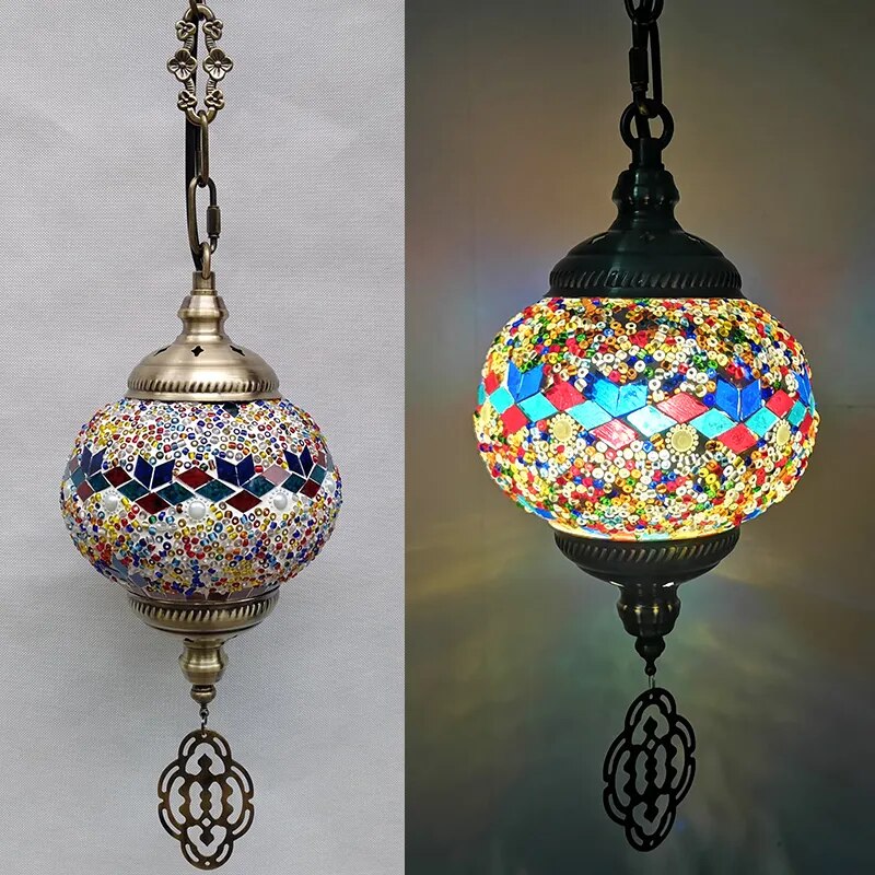 Mosaic Pendant Light Fixture - The Witchy Gypsy