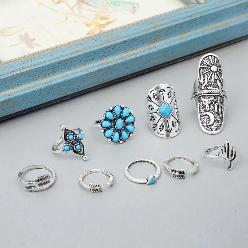 Bohemia Antique Silver Rings, Boho Jewelry - The Witchy Gypsy