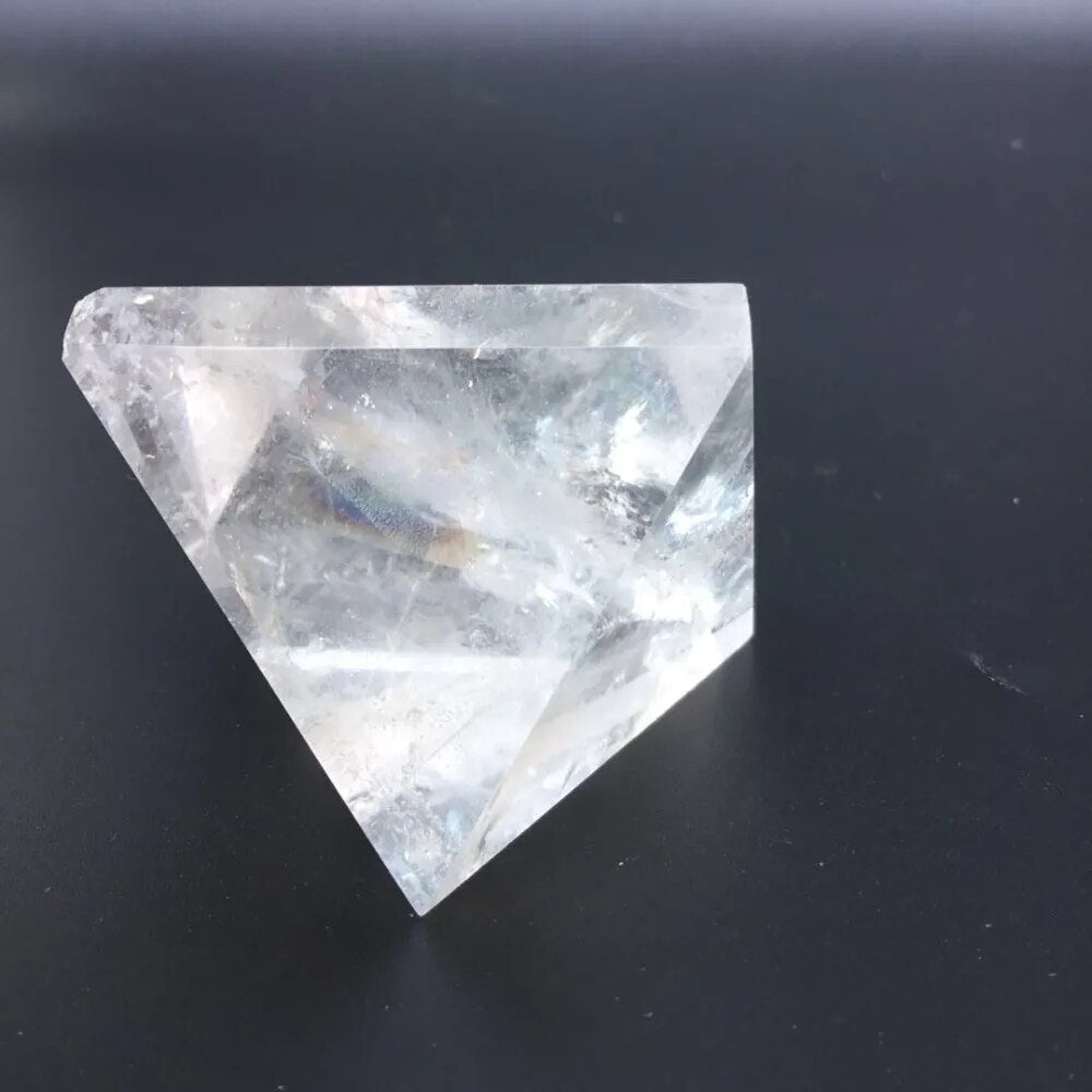 Natural clear quartz crystal stone transparent crystal healing pyramid - The Witchy Gypsy
