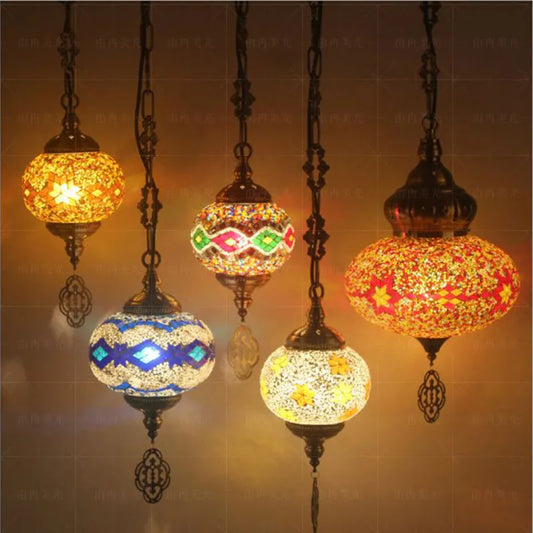 Mosaic Pendant Light Fixture - The Witchy Gypsy