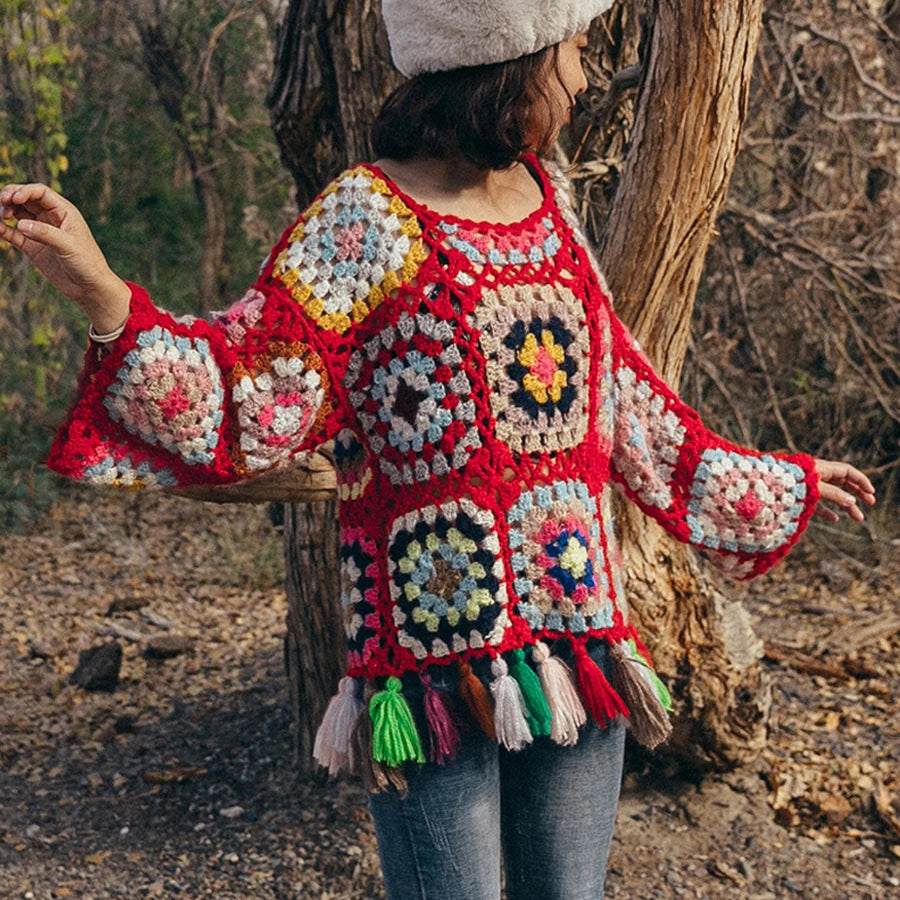 The Witchy Gypsy Granny Square Pullover