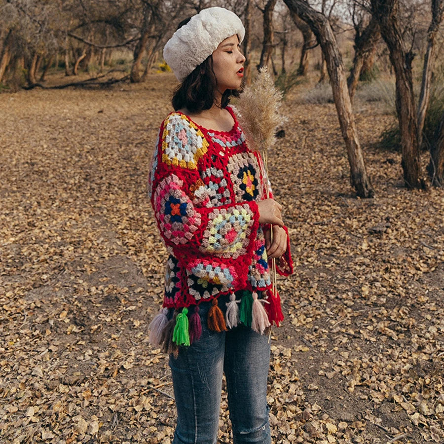 The Witchy Gypsy Granny Square Pullover