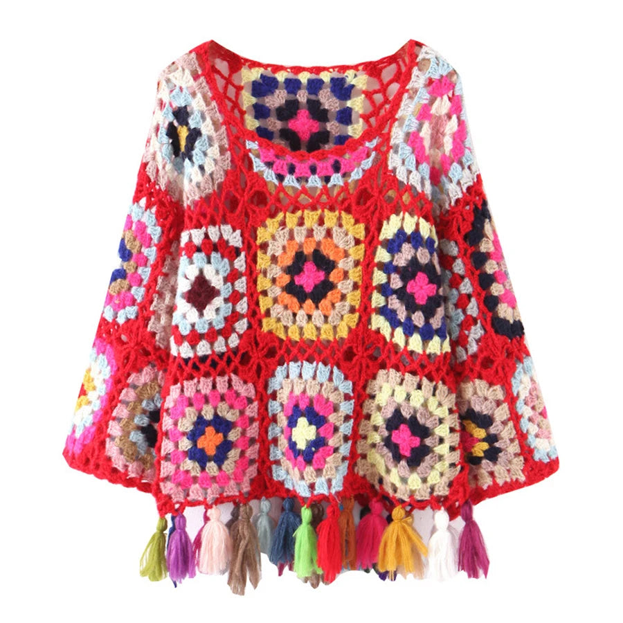 The Witchy Gypsy Granny Square Pullover