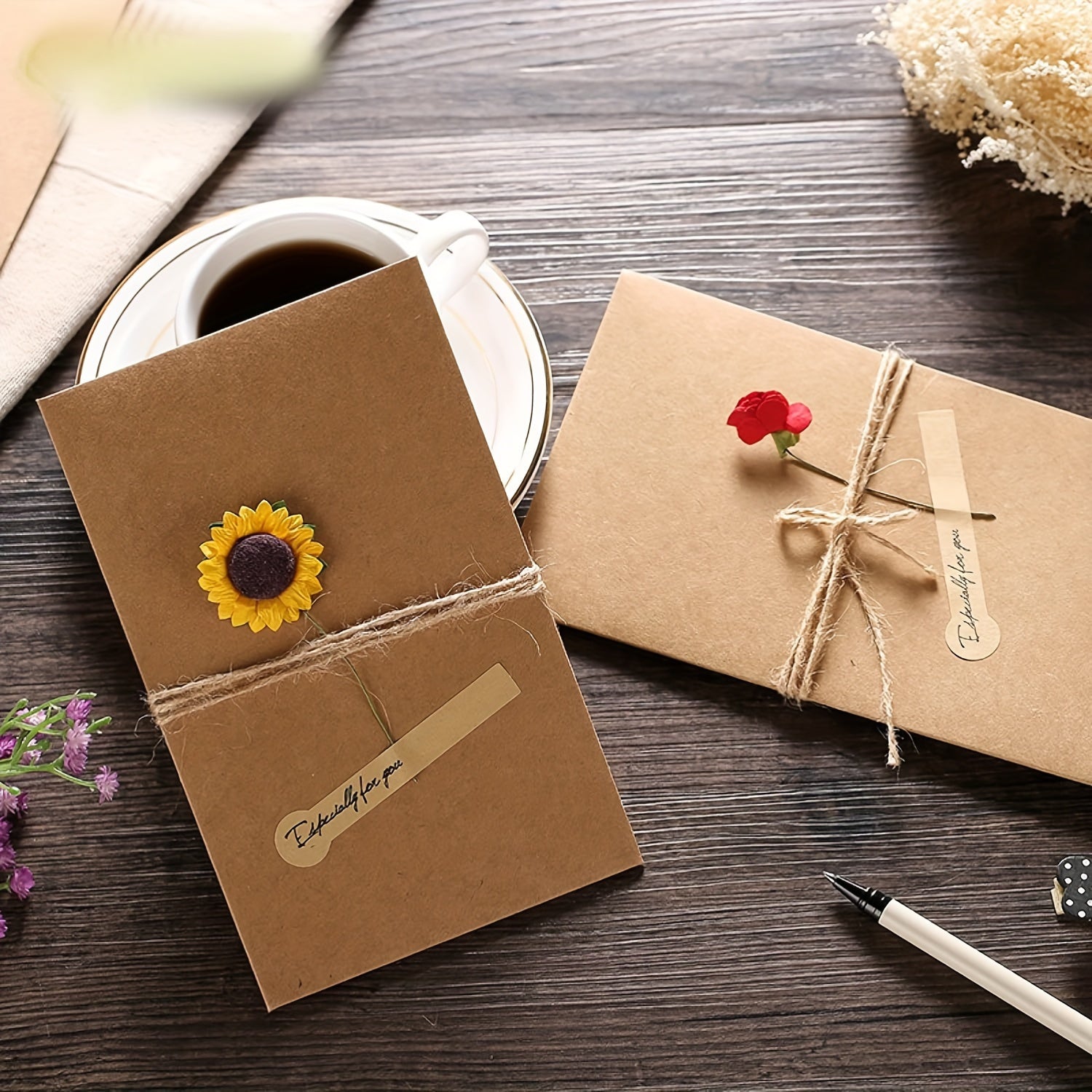 The Witchy Gypsy Handmade Flower Greeting Cards