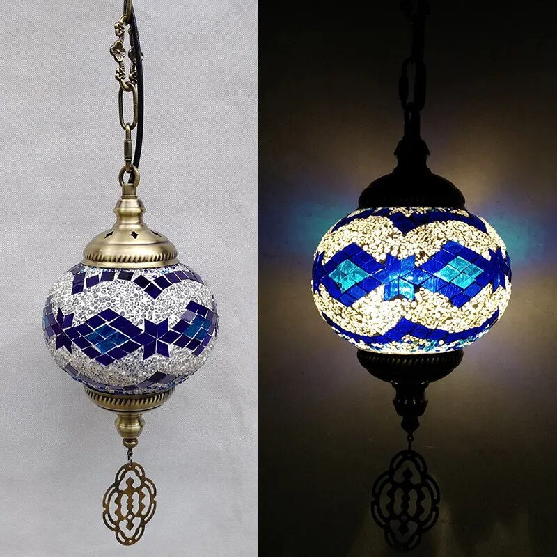 Mosaic Pendant Light Fixture - The Witchy Gypsy