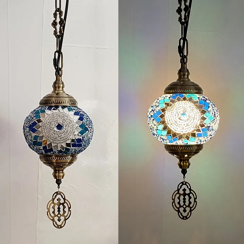 Mosaic Pendant Light Fixture - The Witchy Gypsy