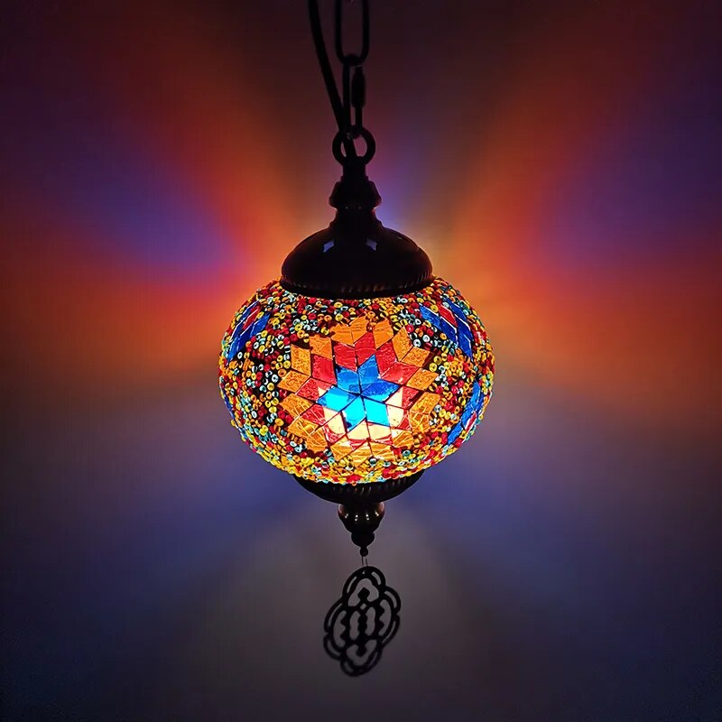 Mosaic Pendant Light Fixture - The Witchy Gypsy