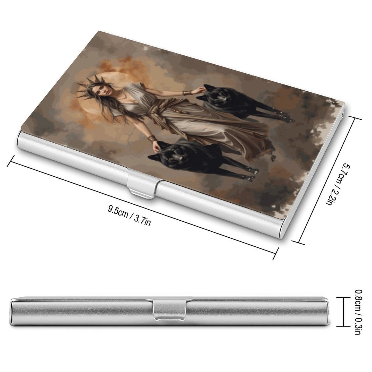 Hecate Business Card Holder: Greek Goddess Witchcraft Art