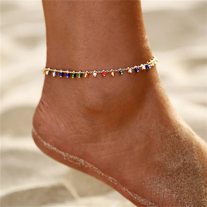 Bohemia Beads Ankle Bracelet, Body Jewelry - The Witchy Gypsy