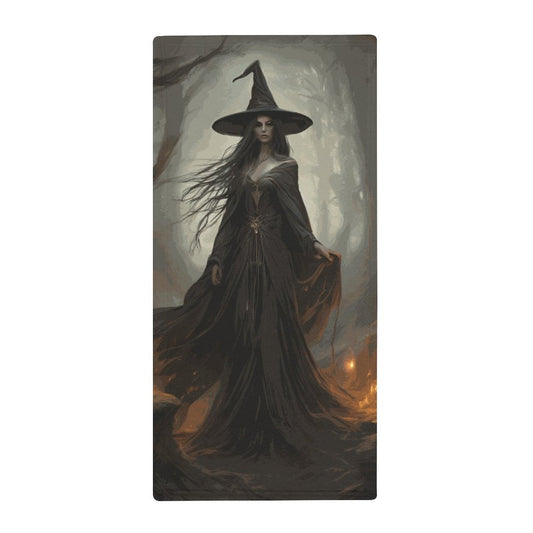 Moon Witch Coral Velvet Towel, Gothic decor, Gothic Mystic Witch Kitchen Towel