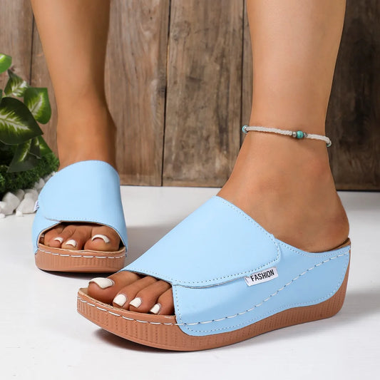 New Open Toe Women's Wedge Sandals, Summer Fashion Breathable Comfortable Sandals