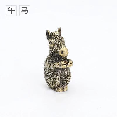 Cute Mini Metal Chinese Zodiac Incense Stick Holder, Mini Incense Burner Stick Holder