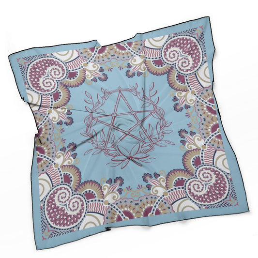 Pagan Paisley Women's Scarf, Witch Headscarf/Silky Bandana/Neckerchief