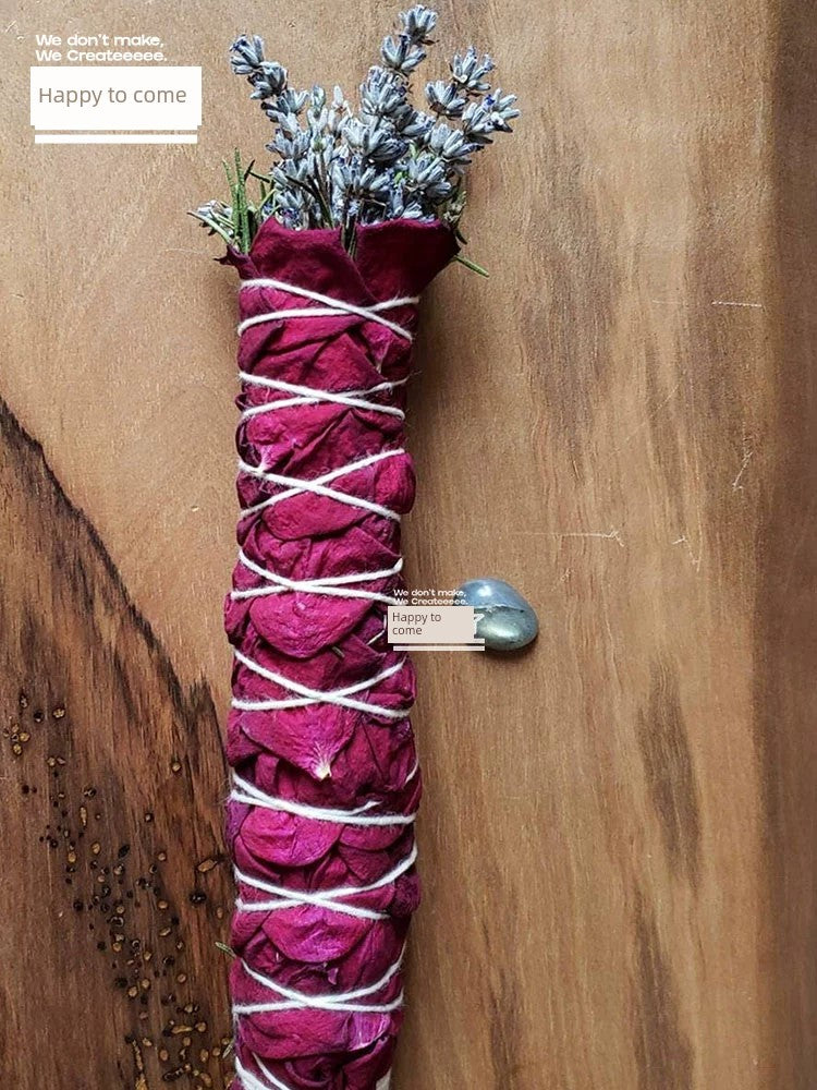 Rose Rosemary Niche Style Smudge Bouquets, Soothing Lavender Smudge Sticks