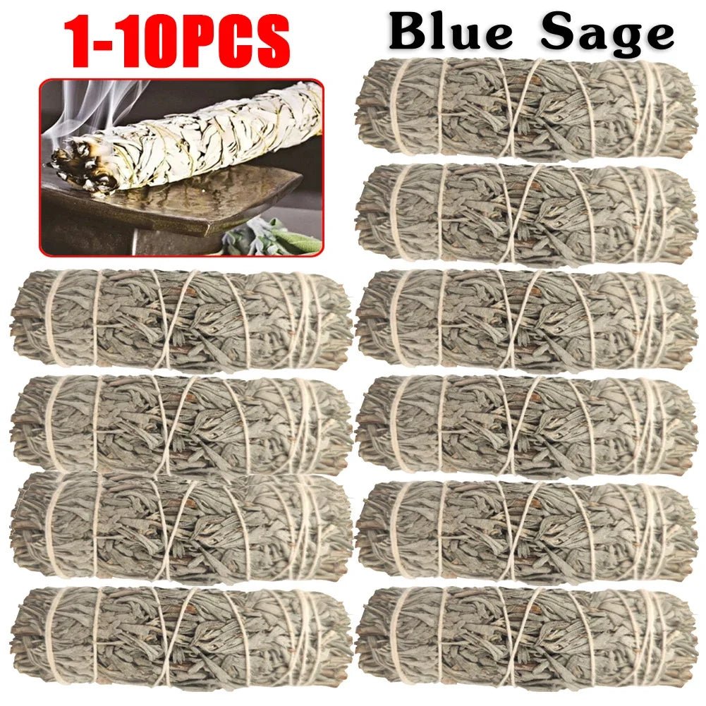 Sage Sticks | Blue Sage Smudge Sticks | Pack of 3 Sage Bundles Long Sage Smudge Stick for Smudging,