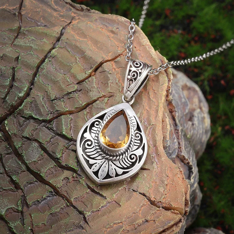 Exquisite Gem-Set Sunflower Necklace Pendant, Charm Jewelry Commemorative Gift