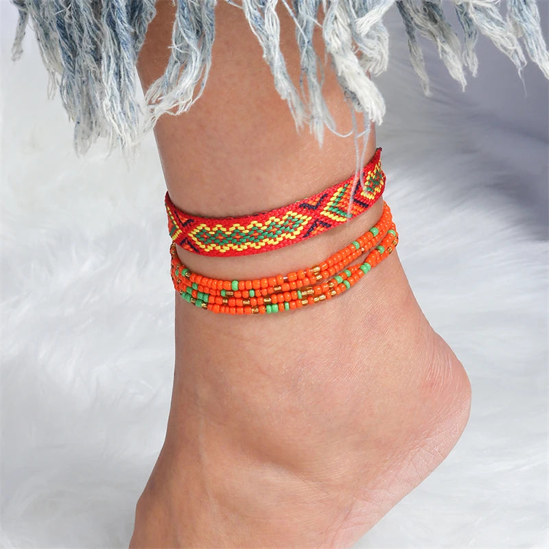 Bohemian Handmade Beads Anklets - The Witchy Gypsy