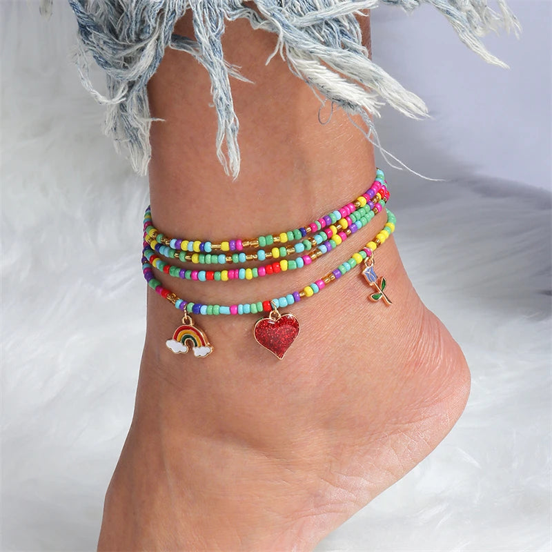 Bohemian Handmade Beads Anklets - The Witchy Gypsy