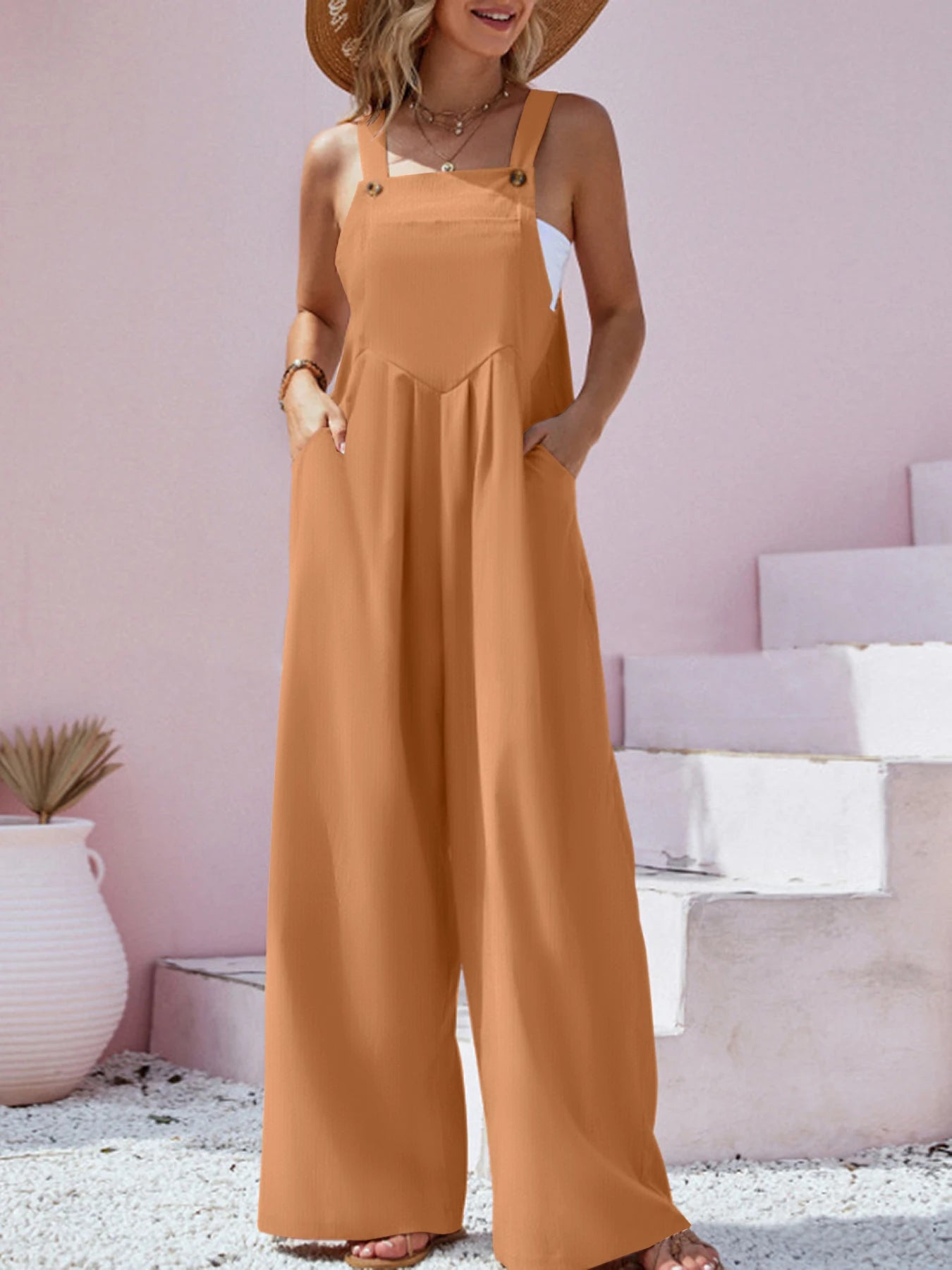 Casual Wide Leg Jumpsuits, Boho Ethnic Fashion, Summer Party outfit, Garden overalls - The Witchy Gypsy