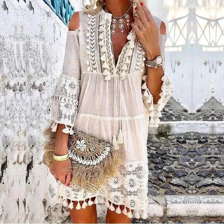 Crochet Lace Boho Dress - The Witchy Gypsy