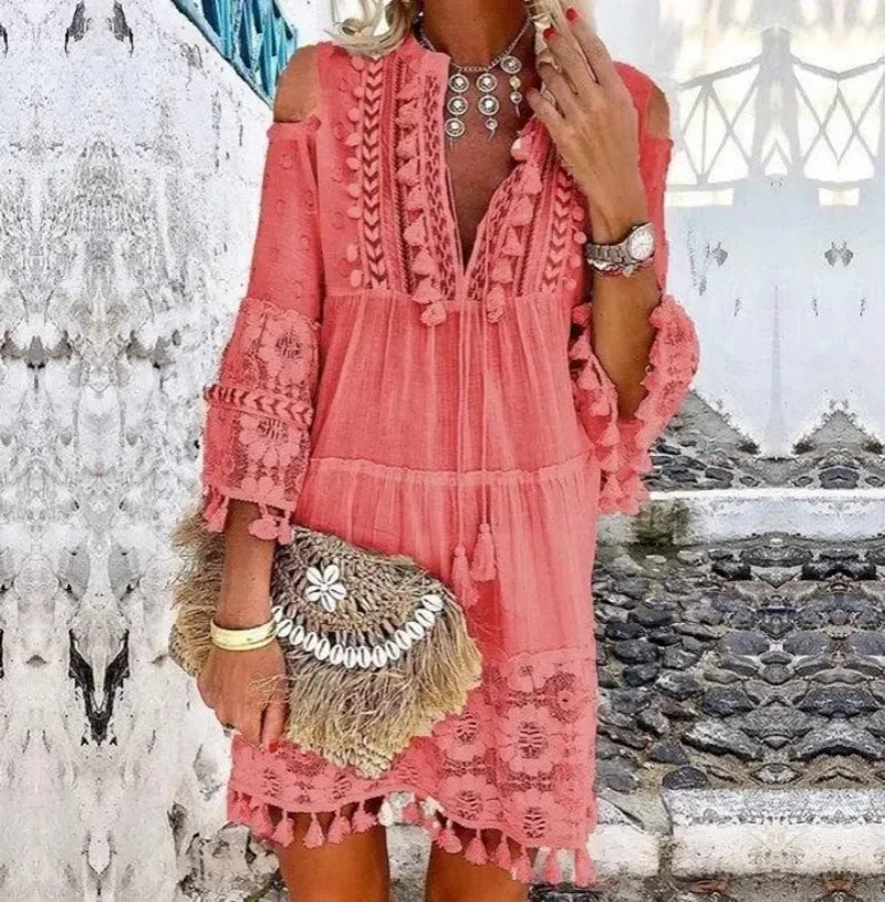 Crochet Lace Boho Dress - The Witchy Gypsy