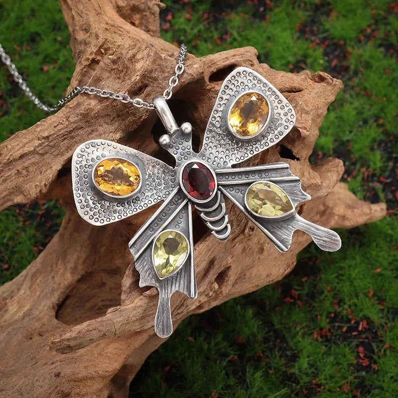 Exquisite Gem-Set Sunflower Necklace Pendant, Charm Jewelry Commemorative Gift
