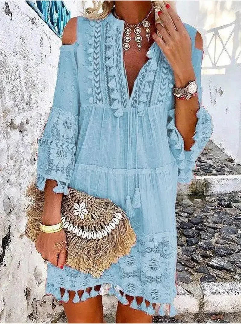 Crochet Lace Boho Dress - The Witchy Gypsy