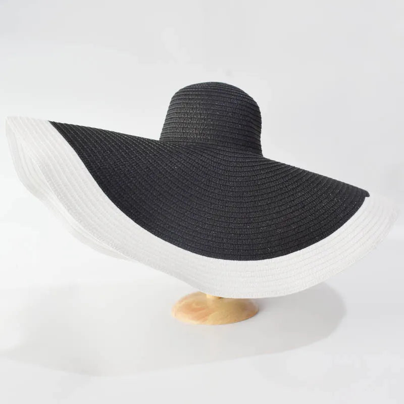 Large Wide Brim Sun Hats, Oversized Travel Straw Hat