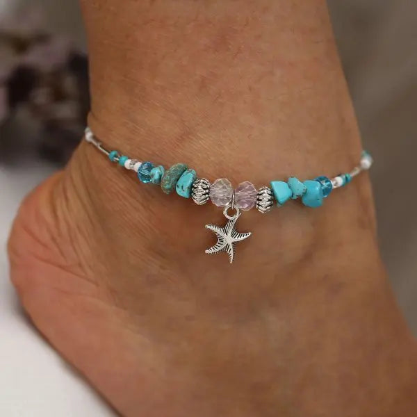 Bohemia Beads Ankle Bracelet, Body Jewelry - The Witchy Gypsy