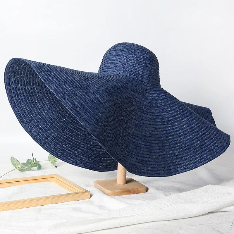 Large Wide Brim Sun Hats, Oversized Travel Straw Hat