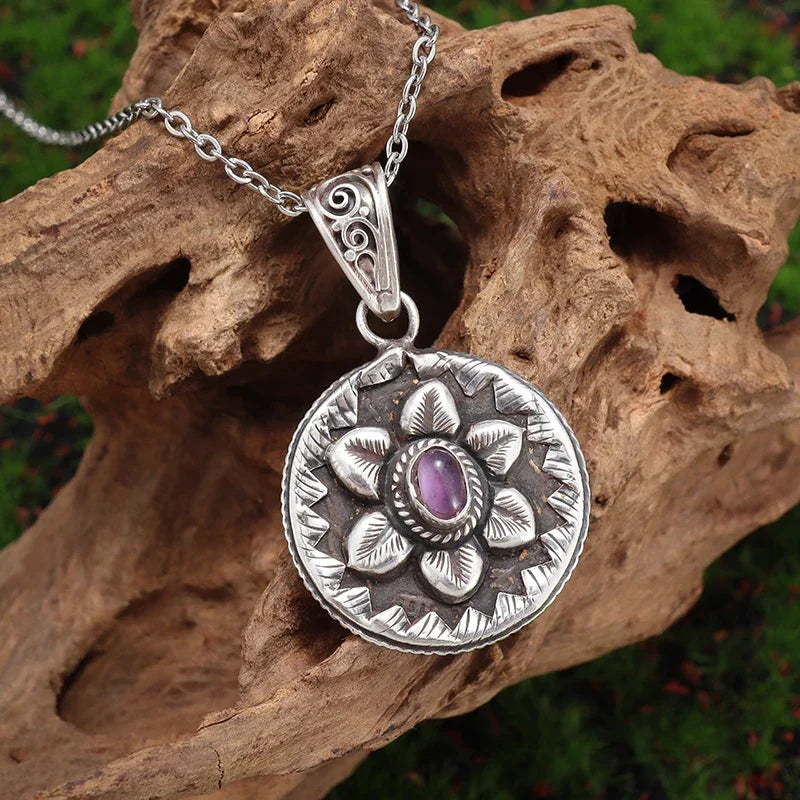 Exquisite Gem-Set Sunflower Necklace Pendant, Charm Jewelry Commemorative Gift