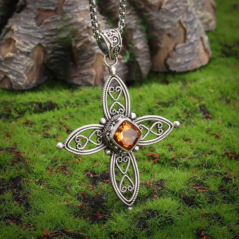 Exquisite Gem-Set Sunflower Necklace Pendant, Charm Jewelry Commemorative Gift