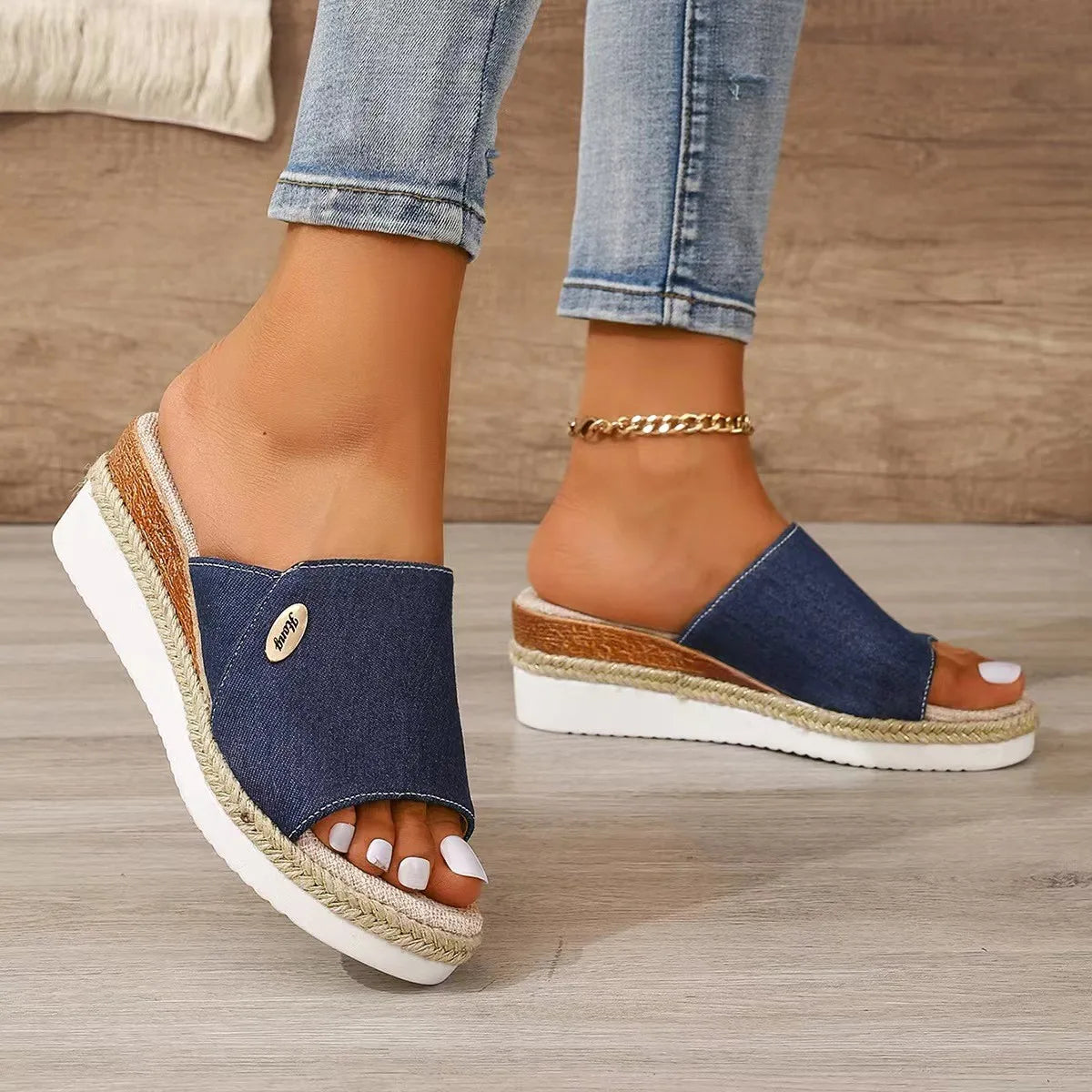 Women High Heel Thick Bottom Casual Sandles, Casual Summer Wedges Sandals - The Witchy Gypsy